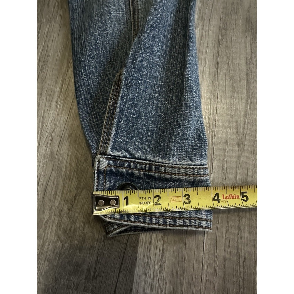 Chico's Design Y2K Denim Jacket Women's Size 0 Medium Wash - Picture 15 of 16
